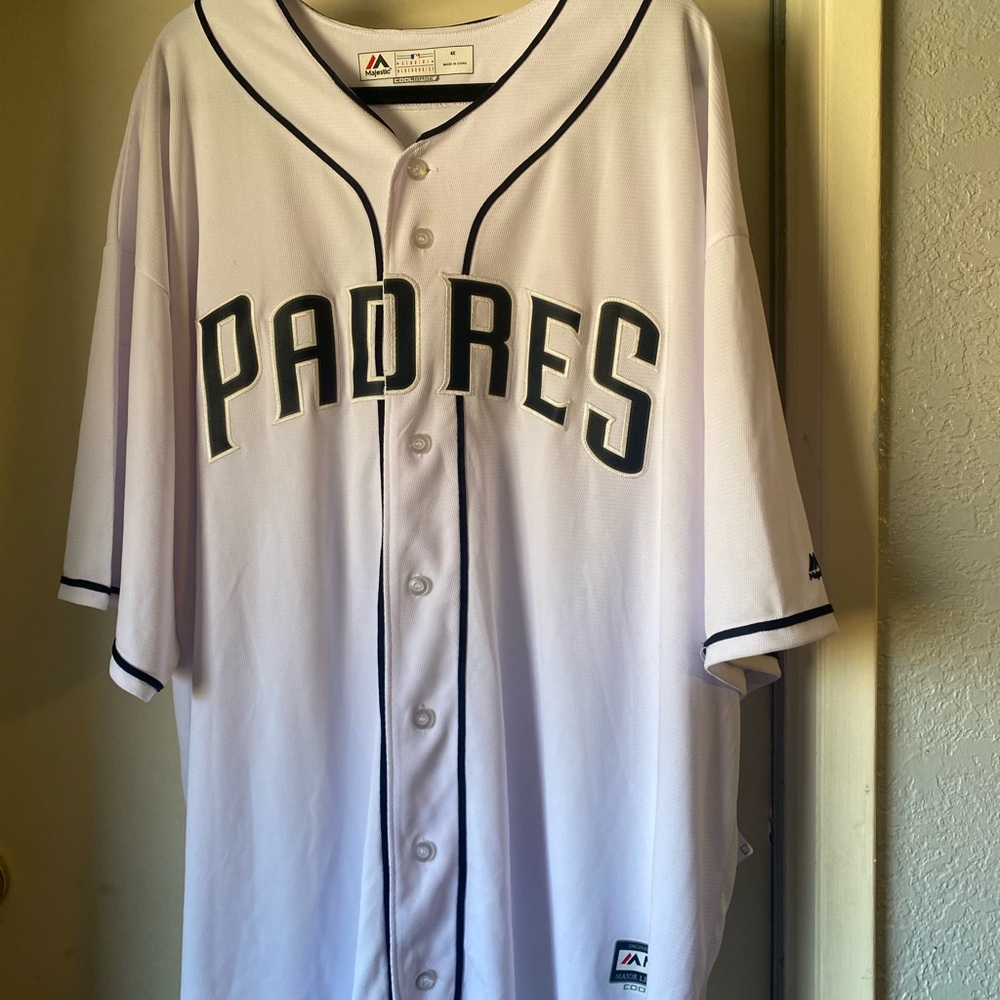 Majestic White and Black Baseball Jersey